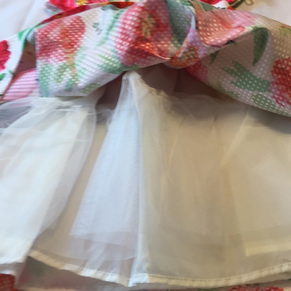 Nanette Girls Summer Floral  Party Dress Size 4 - Picture 6 of 16
